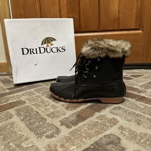 Dri Ducks Frogg Toggs Bailey Waterproof Duck Boot Faux Fur Women’s Size 7